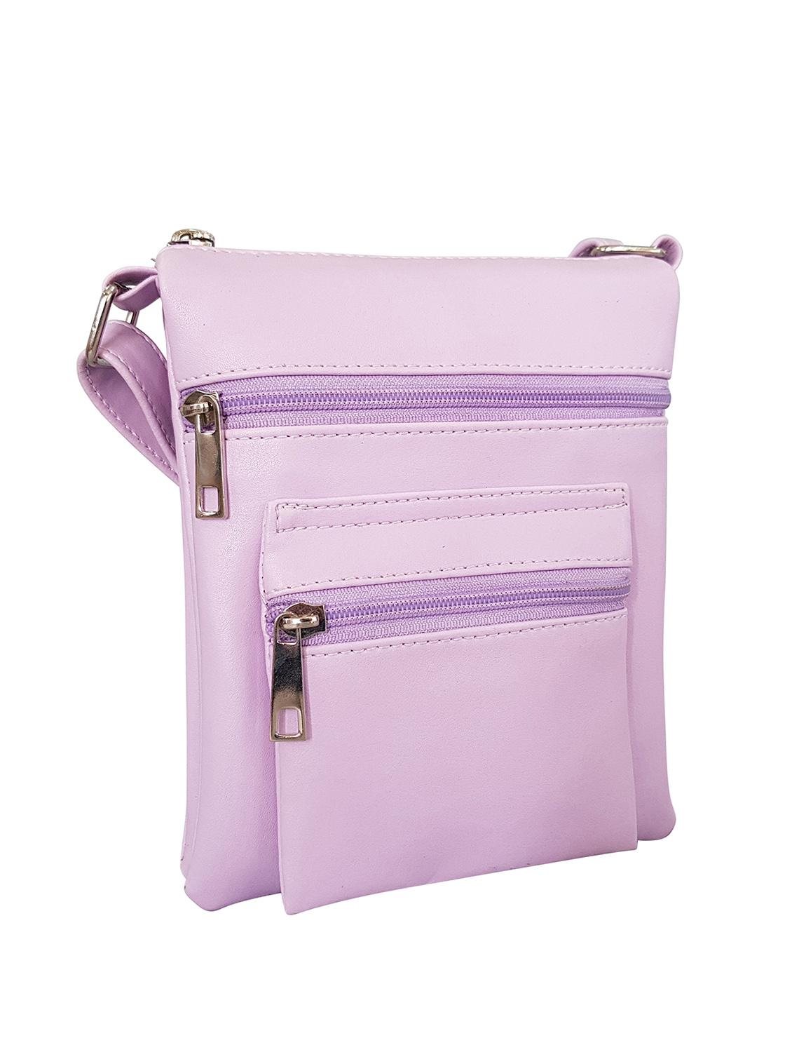 purple leatherette regular sling bag - 14585424 - Zoom Image - 4