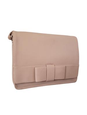 beige leatherette regular sling bag - 14585439 - Standard Image - 4