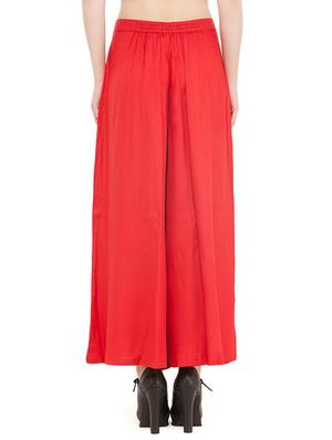 red viscose palazzos - 14586776 - Standard Image - 3