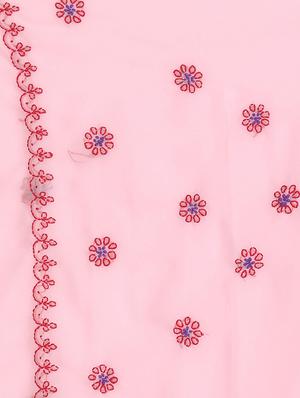 pink georgette saree - 14587249 - Standard Image - 3