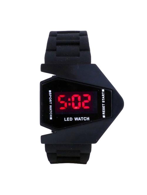 gurukrupa enterprise black silicon watch - 14587926 - Standard Image - 1