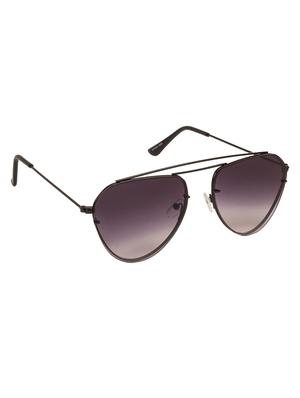 arzonai boxy black aviator shape uv protected sunglasses for men & women (ma-3333-s3) - 14590039 - Standard Image - 2