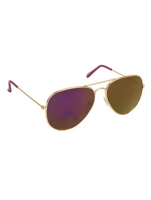 arzonai classics mirrored purple aviator shape uv protected sunglasses for men & women (ma-5557-s4) - 14590070 - Standard Image - 2