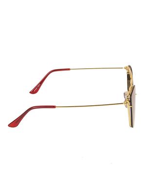 arzonai beautiful orange cat-eye shape uv protected sunglasses for women's (ma-5558-s6) - 14590077 - Standard Image - 3