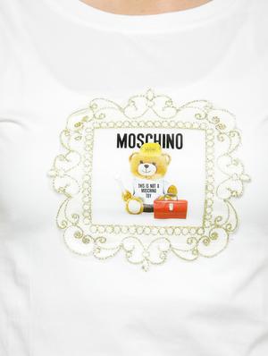 white applique tee - 14590136 - Standard Image - 4