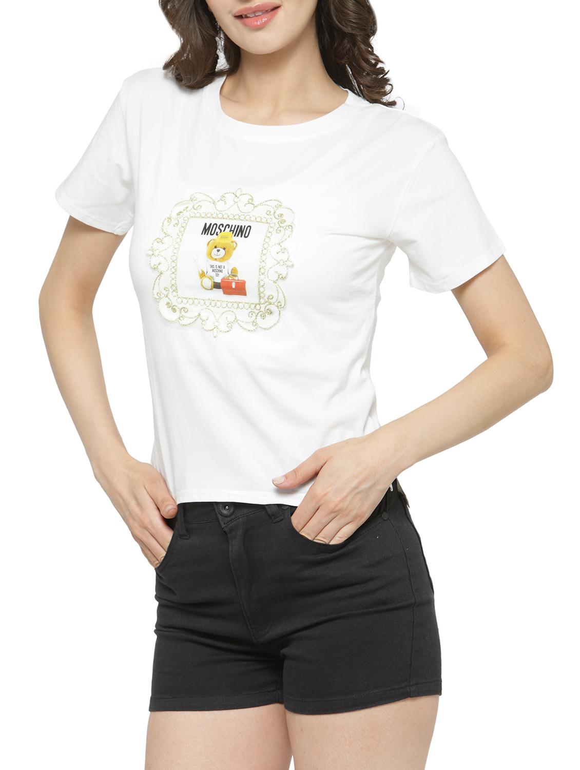 white applique tee - 14590136 - Zoom Image - 2