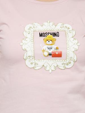pink applique work tee - 14590137 - Standard Image - 4