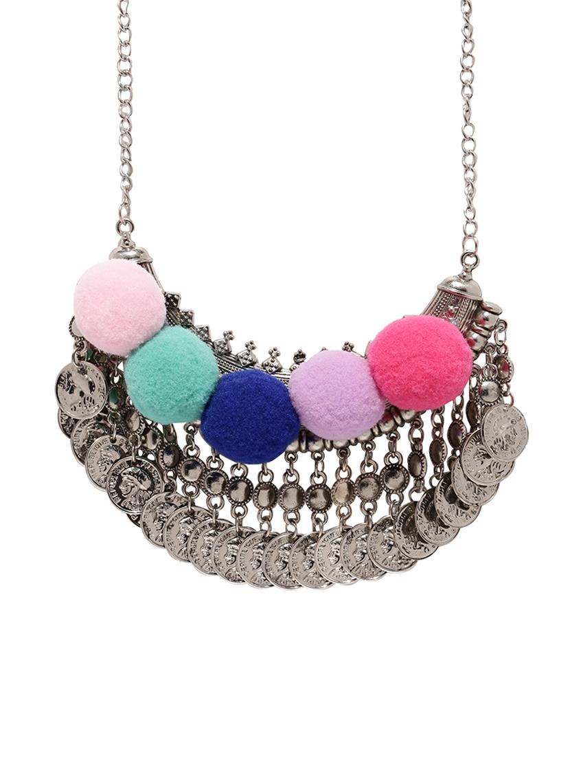 silver metal necklace - 14590324 - Zoom Image - 1