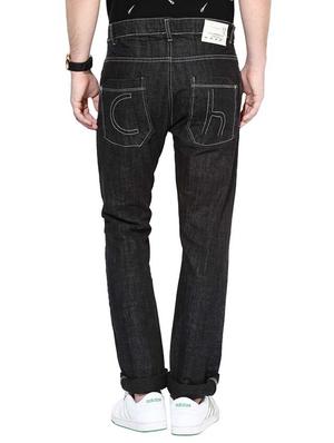 black organic cotton plain denim jeans - 14591349 - Standard Image - 3