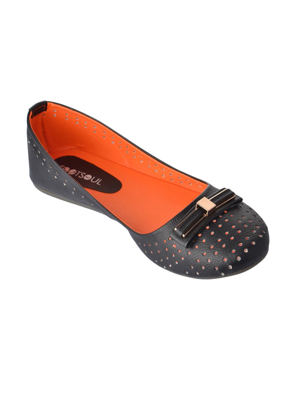 black pu slip on ballerina - 14591692 - Zoom Image - 1