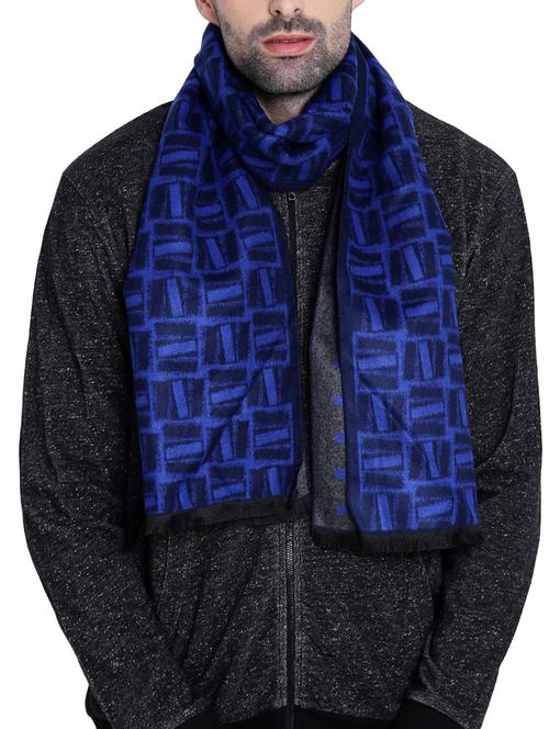 blue viscose muffler - 14594295 - Standard Image - 1