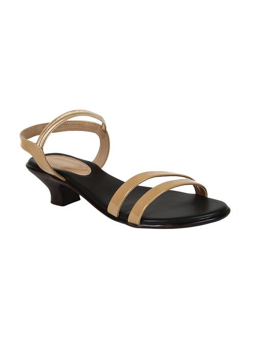 beige patent back strap sandals - 14596316 - Standard Image - 1