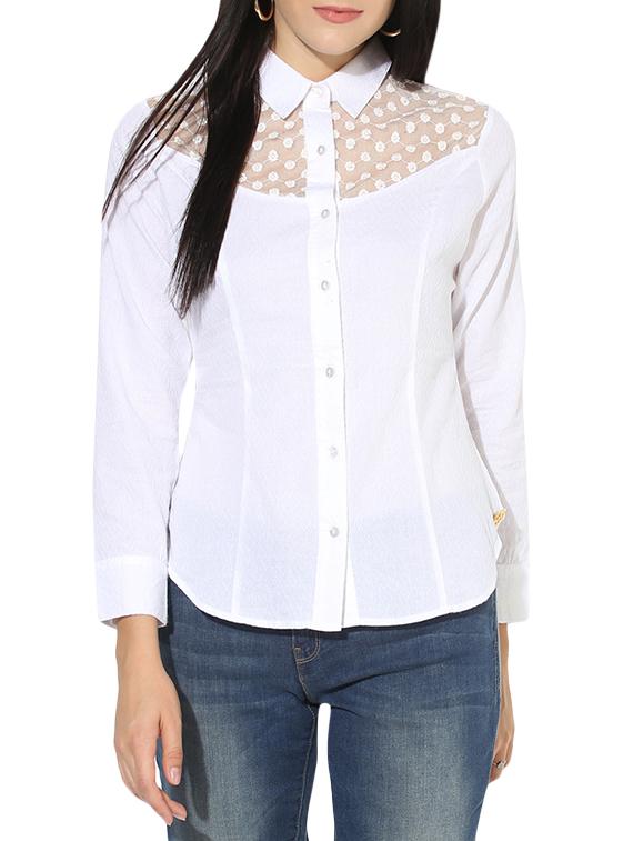 white solid shirt - 14597665 - Zoom Image - 1
