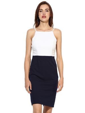 white color block sheath dress - 14597970 - Standard Image - 2