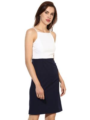 white color block sheath dress - 14597970 - Standard Image - 3