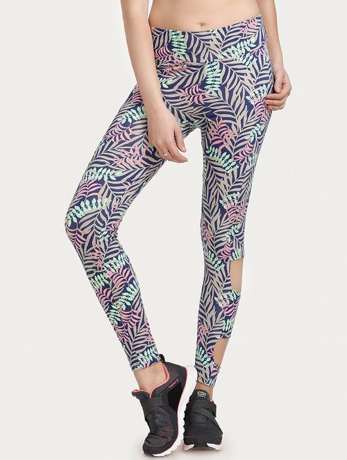 blue printed cotton legging - 14598252 - Standard Image - 1