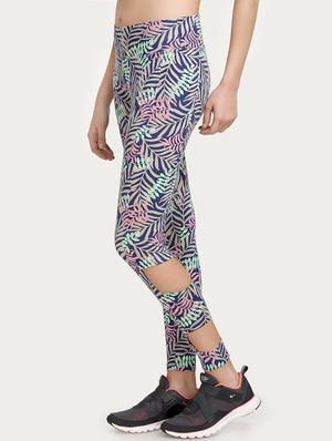blue printed cotton legging - 14598252 - Standard Image - 2