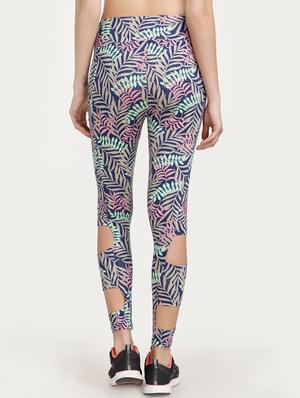 blue printed cotton legging - 14598252 - Standard Image - 3