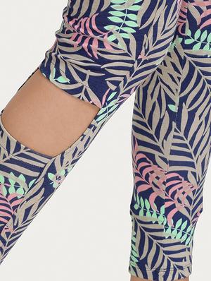 blue printed cotton legging - 14598252 - Standard Image - 4