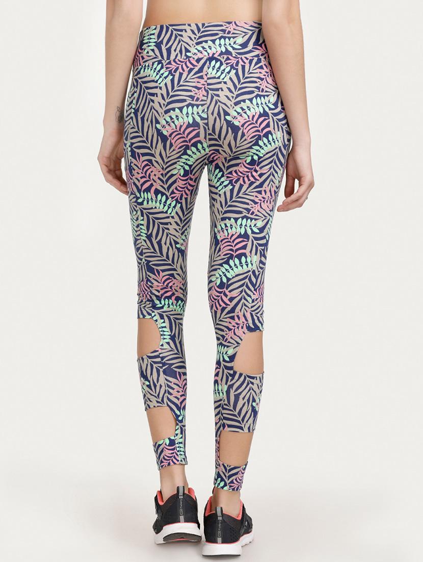 blue printed cotton legging - 14598252 - Zoom Image - 3