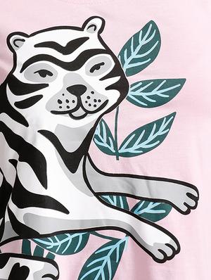 pink printed viscose top - 14598291 - Standard Image - 3