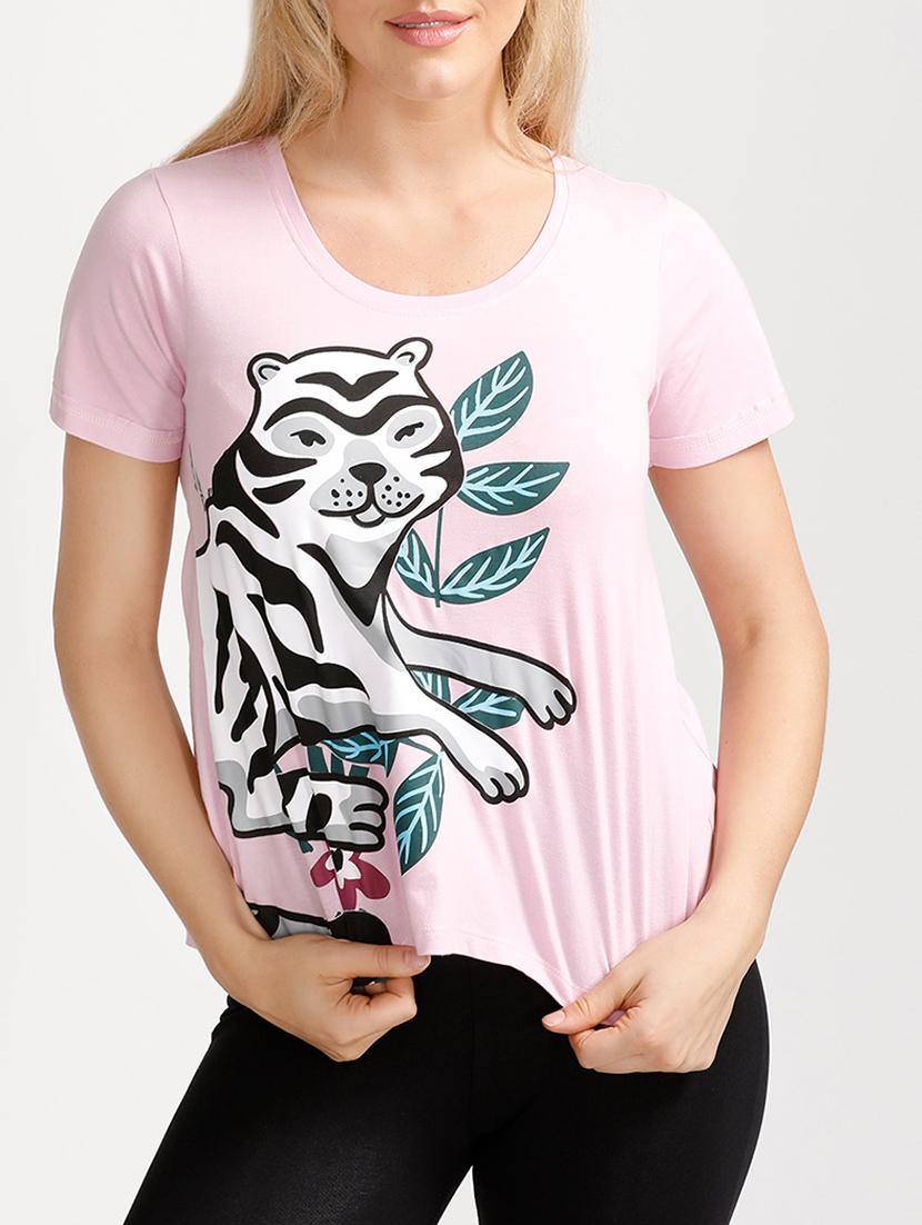 pink printed viscose top - 14598291 - Zoom Image - 1