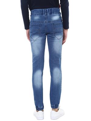 blue cotton washed jeans - 14598389 - Standard Image - 3