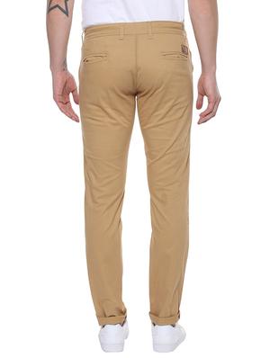 beige cotton chinos casual trousers - 14599809 - Standard Image - 3