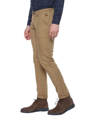 brown cotton chinos casual trousers - 14599810 - Standard Image - 2