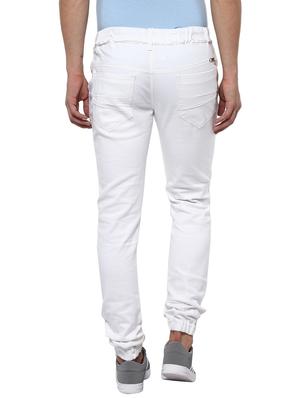 white solid jogger - 14600369 - Standard Image - 3