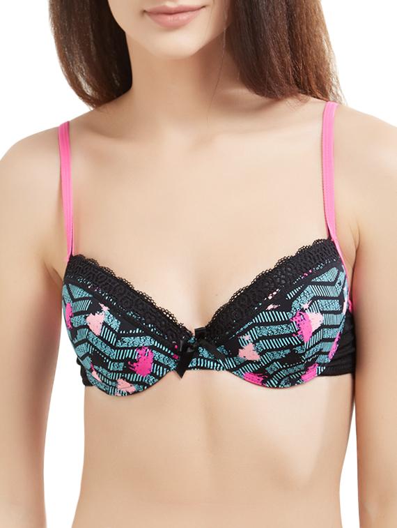 multicolored push up bra - 14601152 - Zoom Image - 1
