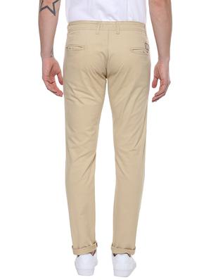 beige cotton chinos casual trousers - 14601198 - Standard Image - 3