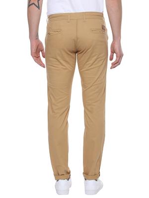 beige cotton chinos casual trousers - 14601199 - Standard Image - 3