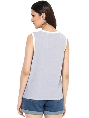 embroidered striped top - 14601449 - Standard Image - 3