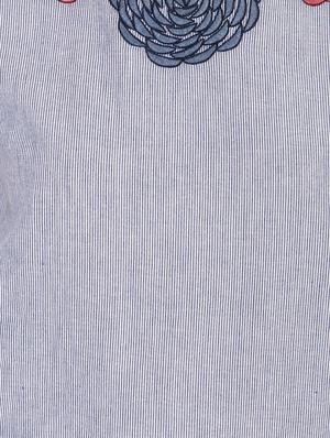 embroidered striped top - 14601449 - Standard Image - 5