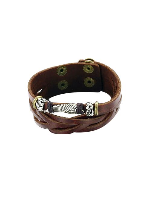 brown leather bracelet - 14605545 - Standard Image - 1