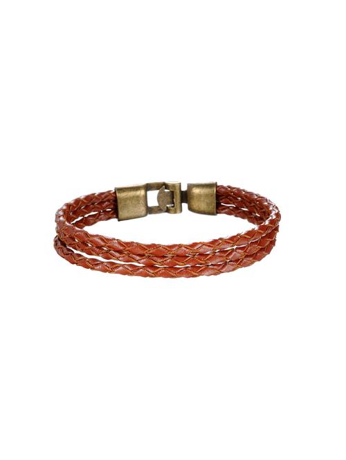brown leather bracelet - 14605567 - Standard Image - 1
