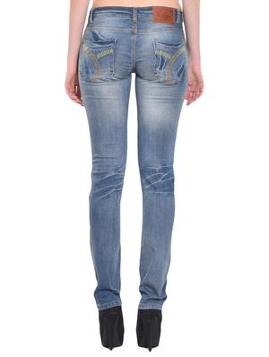 mid rise stone wash organic cotton jeans - 14608199 - Standard Image - 3