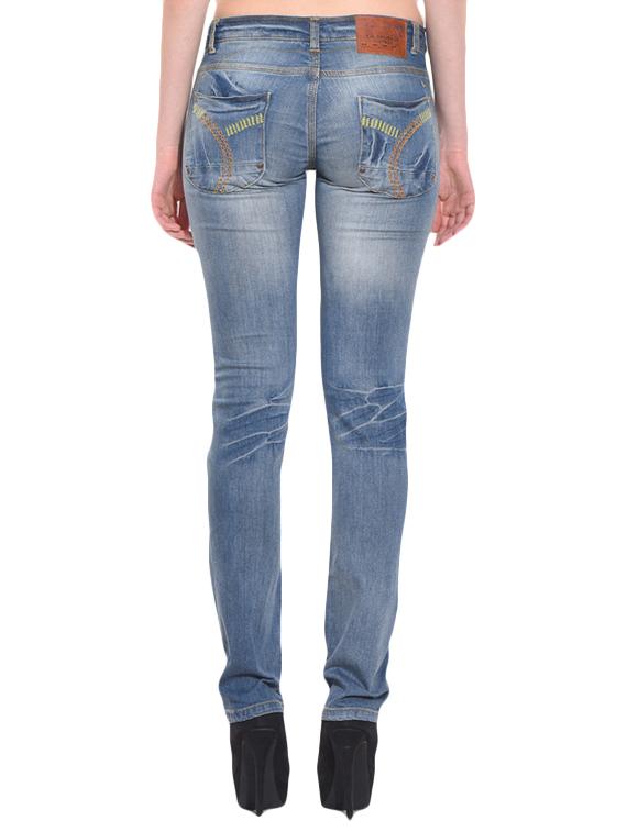 mid rise stone wash organic cotton jeans - 14608199 - Zoom Image - 3