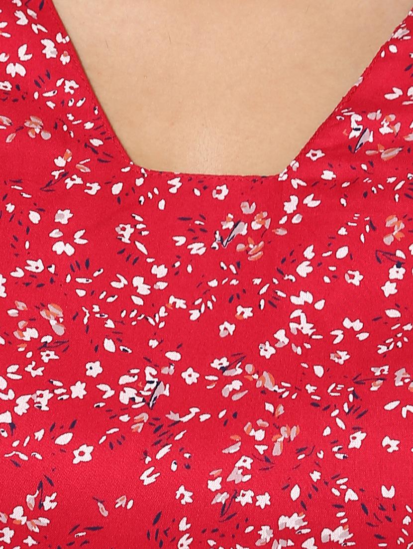 pleated front flared dress - 14612440 - Zoom Image - 4