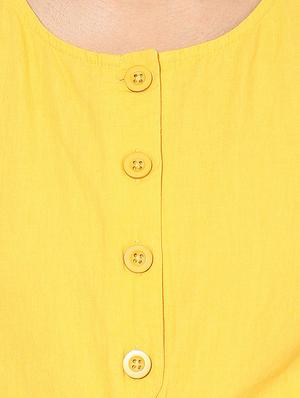 lemon yellow sleeveless cotton top - 14612491 - Standard Image - 4