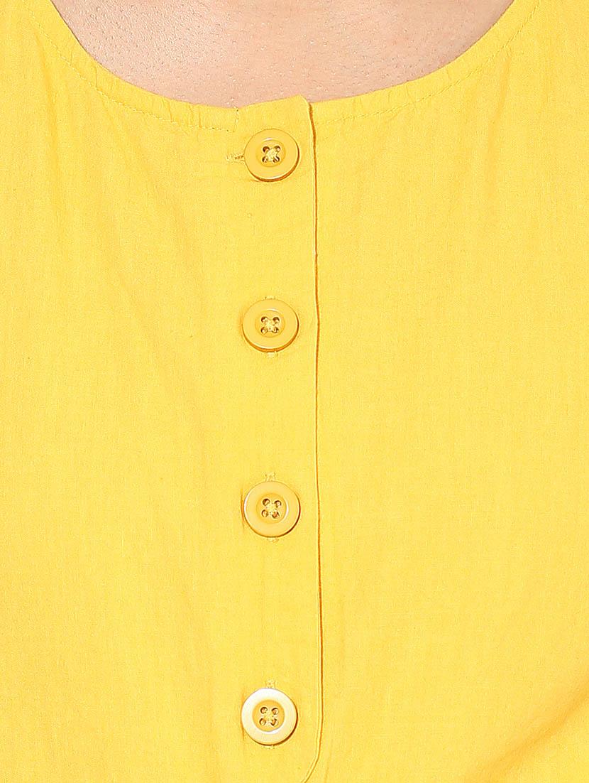 lemon yellow sleeveless cotton top - 14612491 - Zoom Image - 4