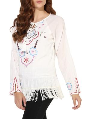 heather hues white embroidered tunic - 14612504 - Standard Image - 2