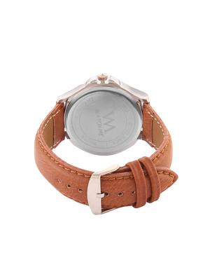 watch me brown leather day and date watch for men awc-018 - 14615009 - Standard Image - 3