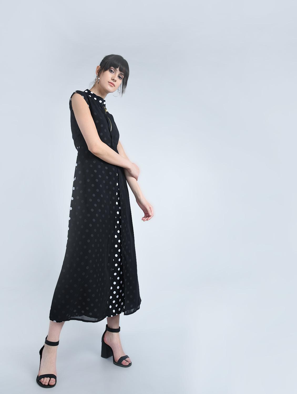 black georgette layered kurta - 14616963 - Zoom Image - 2