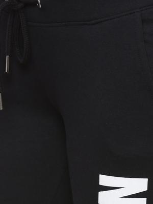 black cotton blend track pants - 14617043 - Standard Image - 4