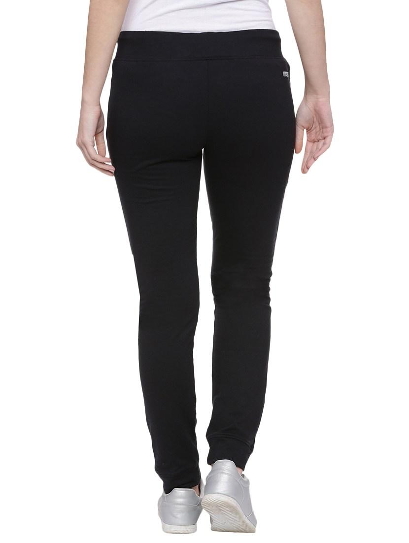 black cotton blend track pants - 14617043 - Zoom Image - 3