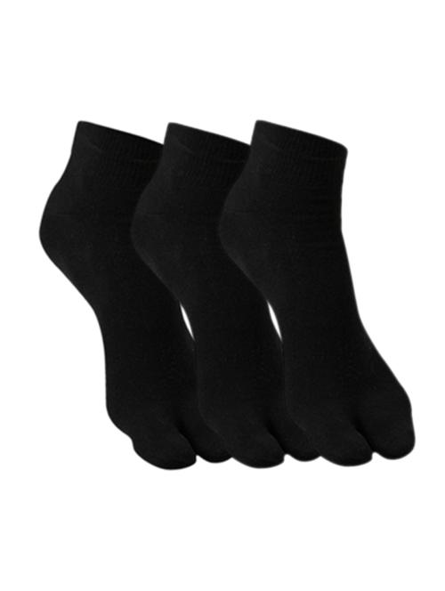 set of 3 black cotton socks - 14620119 - Standard Image - 1