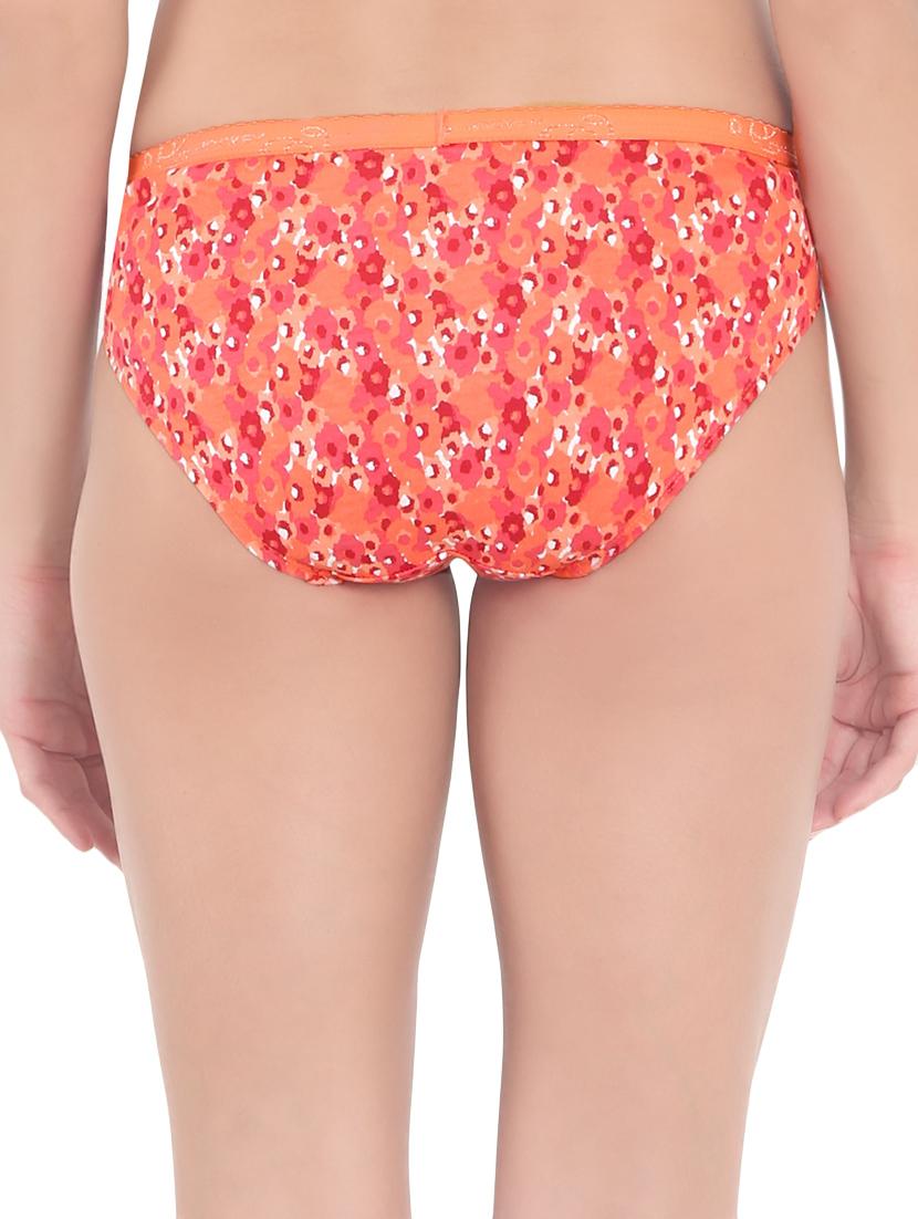 orange printed cotton bikini panty - 14620700 - Zoom Image - 3