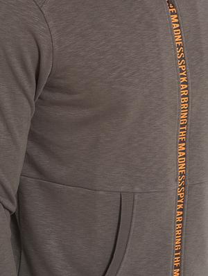 brown solid casual jacket - 14626068 - Standard Image - 4